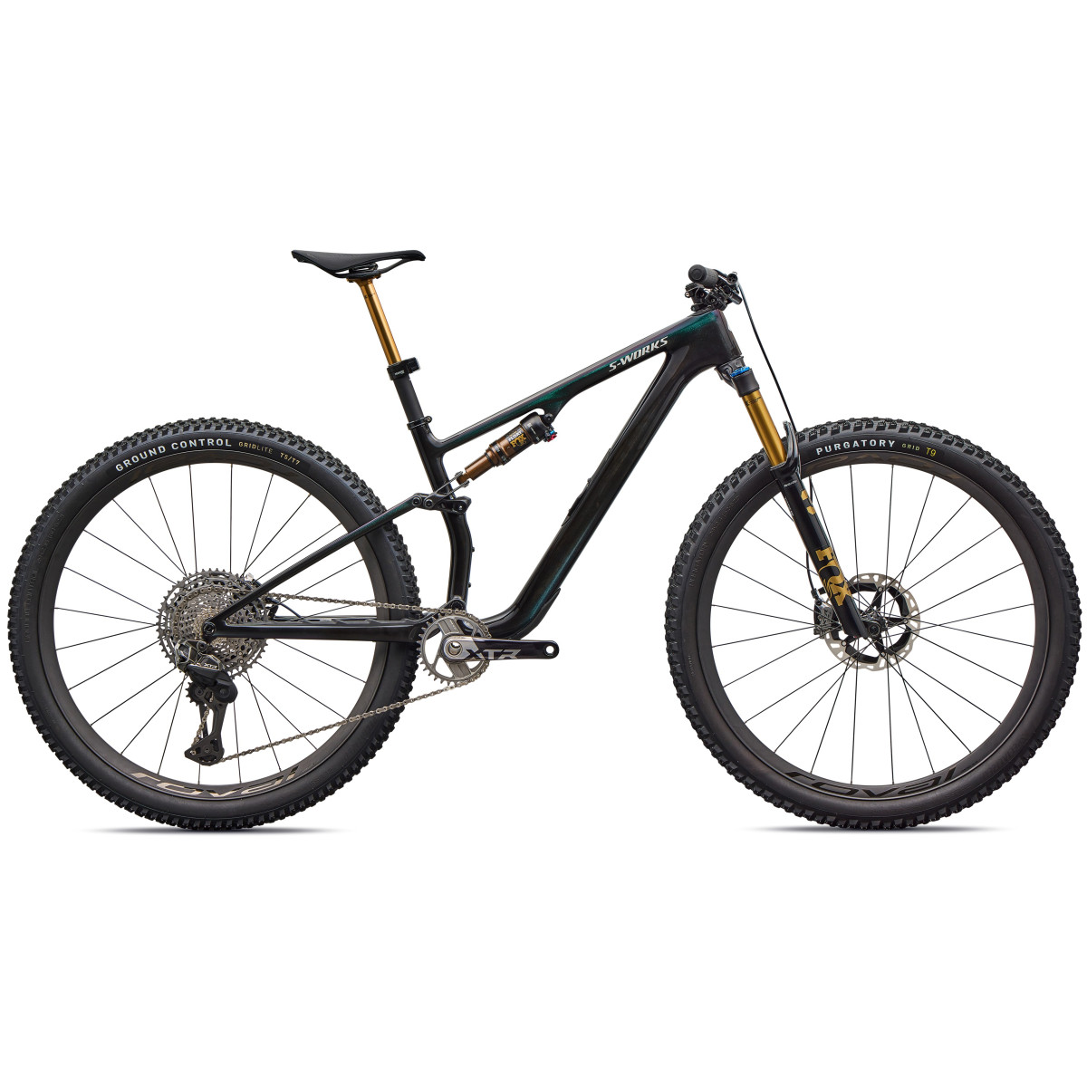 S-Works Epic 8 Evo Di2 Mountain Bike | Gloss Carbon - Green to